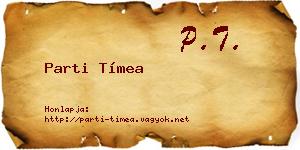 Parti Tímea névjegykártya