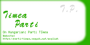timea parti business card